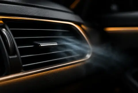Cold air coming from a dashboard vent